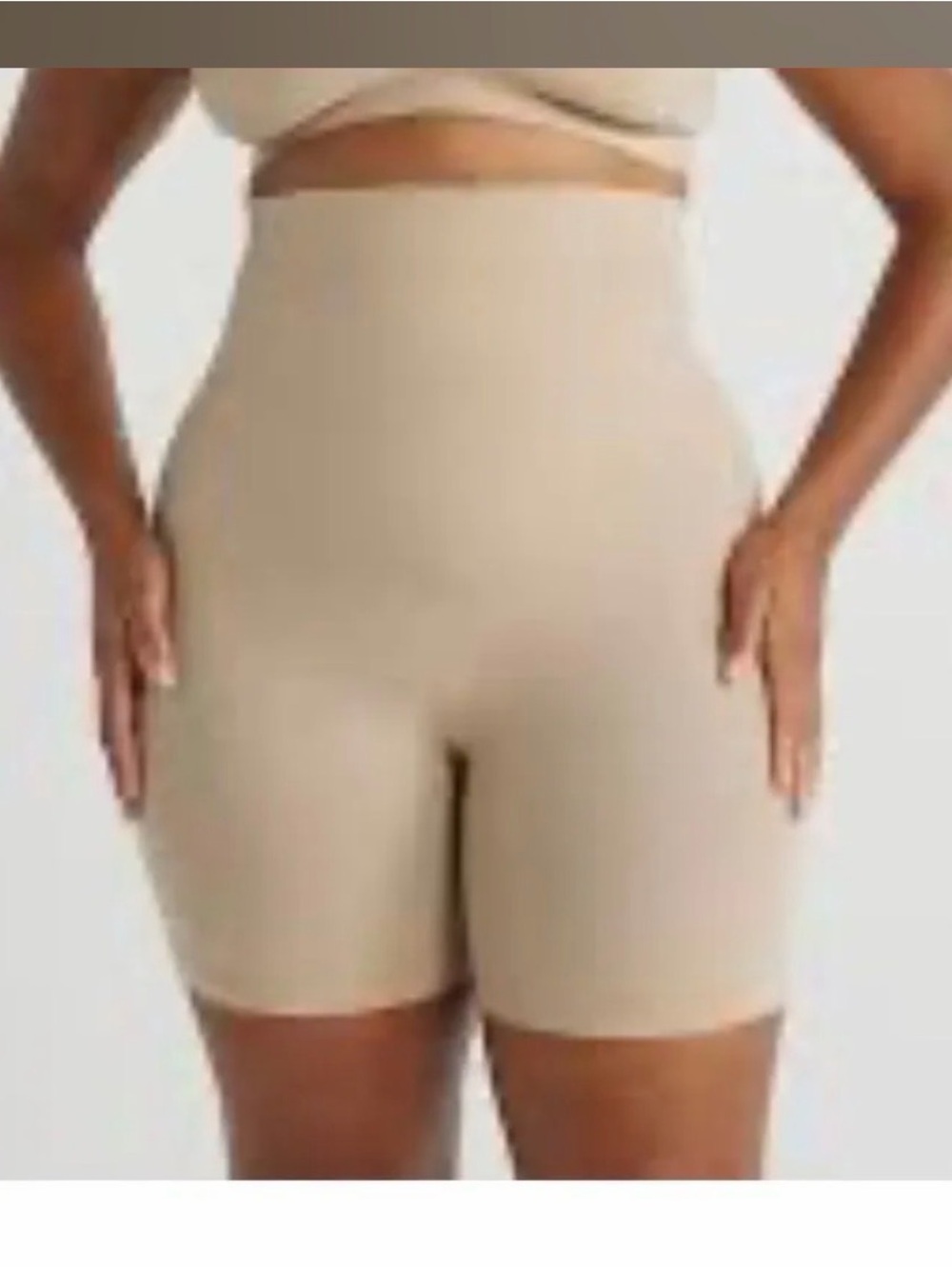 YUMMIE HIGH WAIST THIGH SHAPER YT5-187 Size 2X/3X in nude.